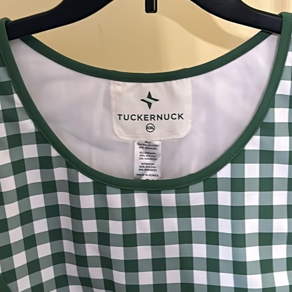 TNUCK SPORT
Green Gingham Jean Sports Bra - Picture 6 of 7